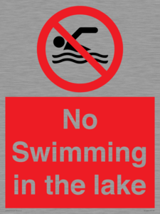 No Swimming in the lake